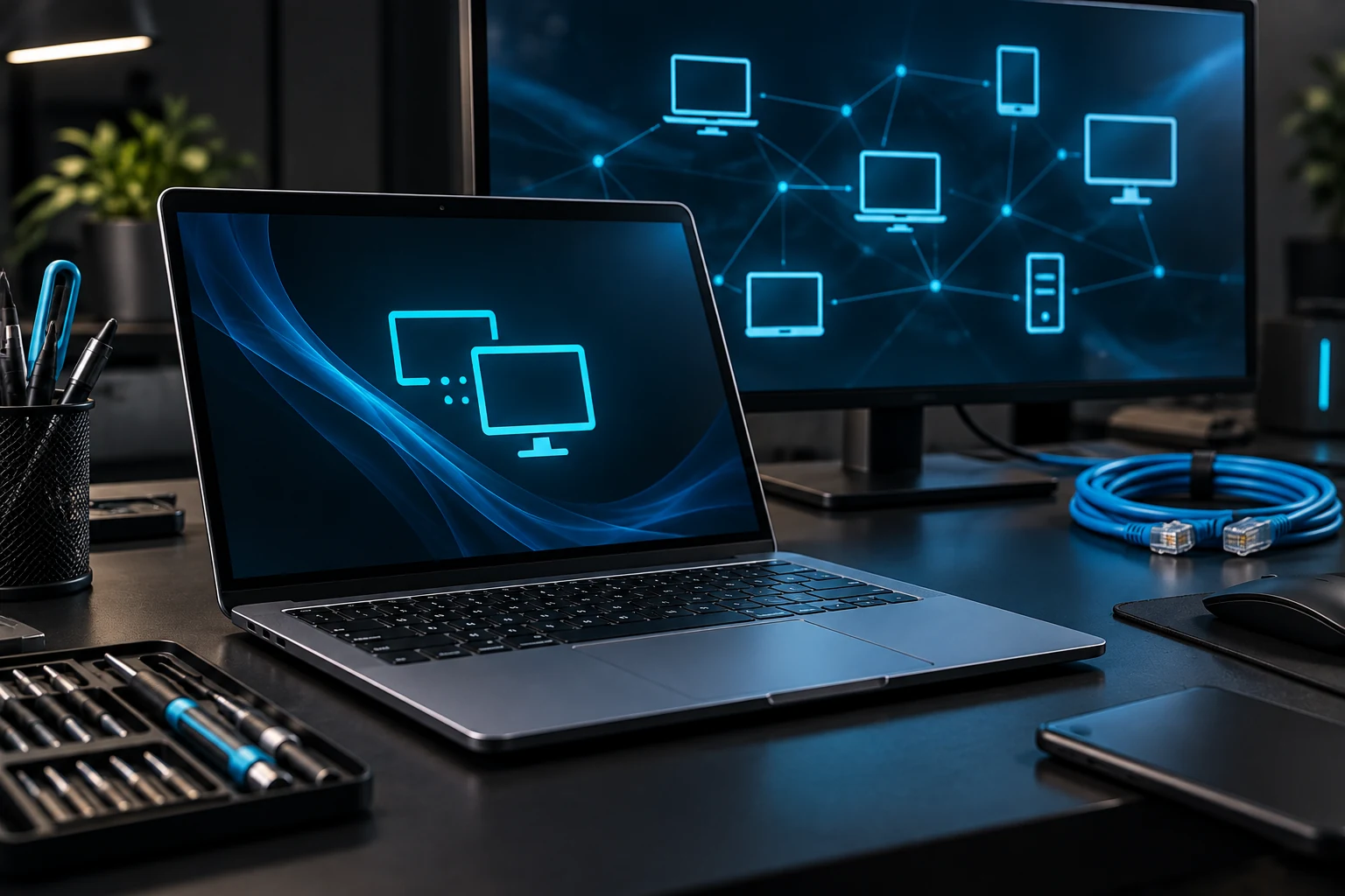 Immagine illustrativa di una postazione per supporto informatico a distanza